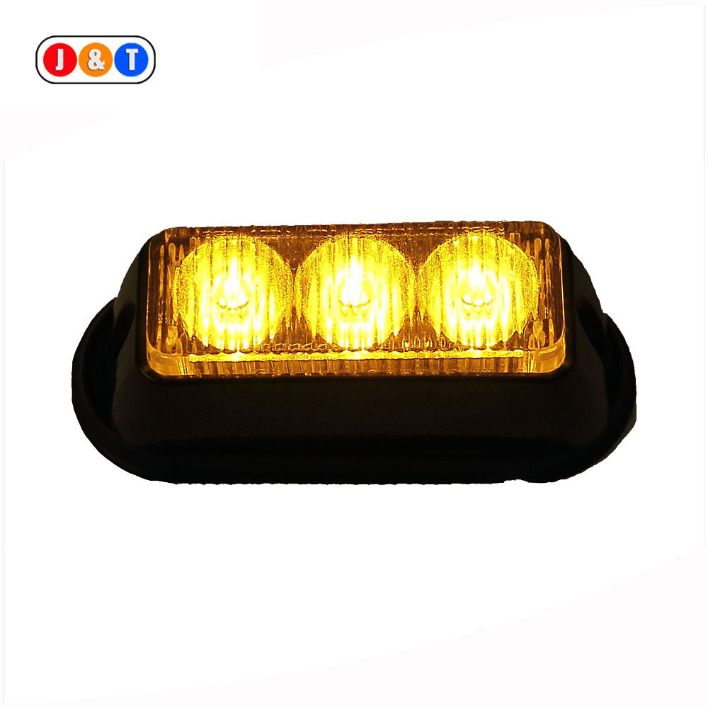 R65 Certified 3W Amber LED Lights for Trucks